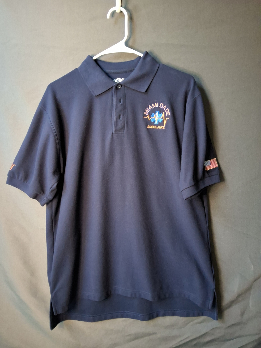 Miami Dade Ambulance Navy Blue Polo